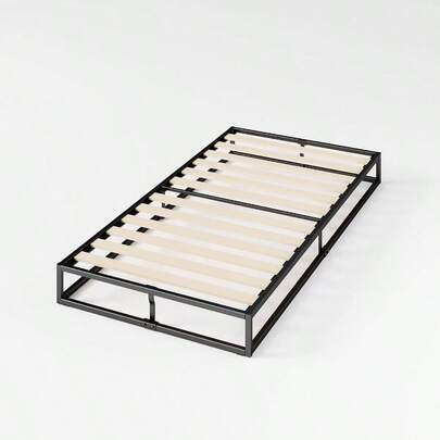 メタル ベッドフレーム シングル Joseph Metal Platforma 6in メタル 木製 すのこ 静音 ベッド下収納 耐久性 通気性 ヘッドレス 頑丈 スチール | ベッド 組み立て簡単 工具付き ジヌス | 日本正規品 MBBF