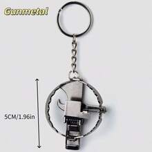 时尚创意趣味金属迷你捕鼠器钥匙扣，可作开瓶器、日常减压神器、背包挂件、2025汽车钥匙链挂件，独特捕鼠器工艺品，非常适合作为圣诞节、父亲节、情人节、生日、节日礼物。 - 彩色 - 查看 3