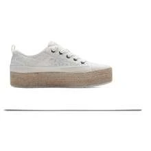 Skechers Women's Casual Shoes BOBS SESAME Series Women's Breathable Lace Canvas Shoes, Minimalist Comfortable Daily Casual Shoes 114008-OFWT - Milky - View 2