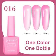 1 Bottle 15ml Milky Jelly Nude Color Gel Nail Polish, Transparent, Translucent Pink Gel Manicure Set, Suitable For Nail Salons And DIY Home Manicure, 58 Colors Gel Nail Polish Nails - Multicolor - View 20