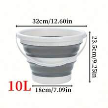 0.79/1.32/2.64 Gallon Collapsible Silicone Bucket - Portable, Space-Saving, Durable Design | Easy To Clean And Store | Suitable For 100+ Scenarios, Great For Car Washing, Outdoor Fishing, Travel And Home Organization - Perfect For Camping - Multicolor - View 12
