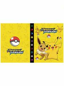 pokemon 120-Card Capacity Pokémon Pikachu Card Album, Pocket Monster Pet Collection Book - Multicolor - View 6