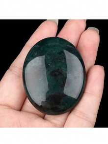 38x48mm Natural Crystal Oval Massage Stone, SPA Hot Compress Stone For Essential Oil Therapy - Oval Polished Stone - View 14