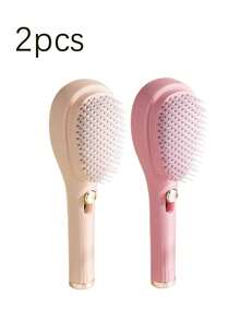 1/2 piezas - Peine de masaje telescópico de autolimpieza, peine de masaje portátil antiestático para el cuero cabelludo, adecuado para todo tipo de cabello, peine de masaje para el cabello portátil, peine antiestático para el hogar, peine retráctil, peine de masaje mágico, peine limpiador para el cuero cabelludo y el cabello dañado, antiestático, no daña el cabello, cabello esponjoso, uso doméstico portátil, artículos esenciales para viajes y vacaciones, accesorios para el cabello para mujeres, adecuado para la temporada de regreso a la escuela - Peine telescópico - Ver 8