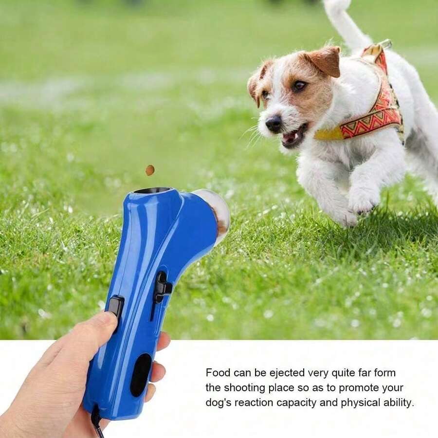 Pet Treat Launcher, Dog Snack Dispenser, Pet Training Reward Tool, Outdoor Interactive Puzzle Toy - Multicolor - View 1