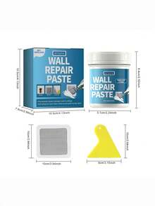 Wall Repair Paste - Prevents Cracking, Durable And Long-Lasting - Easily Repairs Holes, Cracks, Dents And Other Drywall Damage - Gentle Ingredients - Creates A Perfect Wall Finish - Wall Filler Paste, Drywall Repair Paste - A - View 3