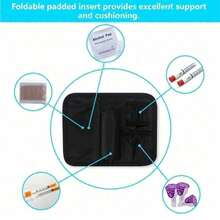 Insulin Pen Carrying Case Portable Medical Cooler Bag For Diabetes Insulin Cooler Travel Case Convenient To Changing Needles,Storage Organizer,Travel Essential - Grey - View 7
