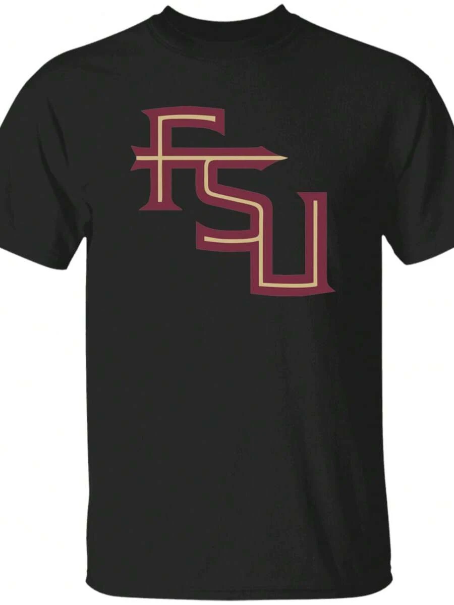 Florida State Seminoles Alternate FSU Logo T-Shirt - Happy Spring (2) - Black - View 1