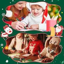 3/10 Bolígrafos retráctiles de Navidad con recambios de 0,5 mm - Serie de bolígrafos con diseños de árbol de Navidad, muñeco de nieve y Papá Noel, adecuados para decoración del hogar, regalos de fiesta, suministros de oficina navideños y recuerdos de fiesta. - A - Ver 8