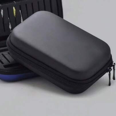 1 Set Fishing Accessories, Double-Sided Bait Storage Box, Lure Storage Bag/Fishing Hook Storage Box/Fishing Bait Head Hook Fly Hook Fishing Tackle EVA Storage Box/Fishing Accessory Set, For Storing Earring Tools, Bait, Fishing Hooks And Beads, Leak-Proof Bait Storage, Suitable For Freshwater And Saltwater Fishing, Outdoor Fishing Scenarios