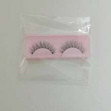 Thick & Fluffy Cartoon Style False Eyelashes, Natural Cat Eye Design, Faux Mink, Makeup Tools (7D40) Fake Lashes, Eyelashes - Black - View 4
