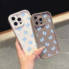Einfaches und stilvolles Handyhülle mit Schmetterlingsknotenmuster für iPhone 11/12/13/14/15/17 und Pro/EPlus/Pro Max, Galaxy S22/S23/S24/S25/Ultra/FE/EDGE und andere Modelle. Als Feiertagsgeschenk für Familie und Freunde, für Kinder, geeignet für Feiertage, Geburtstag, Valentinstag und andere Anlässe. - Verschiedenfarbig - Übersicht 4