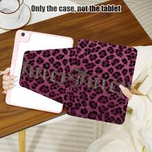 1pc Purple Leopard Print Flip Cover Desk Protective Case With Pen Slot, Compatible With IPad 10.9/10.2/Air 5th Gen/Pro 11/10th Gen/9.7/Air 2/IPad (7th Gen)/IPad (8th Gen)/IPad Air 4/5/Pad Pro 11/IPad 10.9" (2022), Smart Protective Cover, Suitable For IPad Air 13 (M3 2025)/Pad Air 11 (M3 2025)/Pad Air 11 (M3 2025)/Pad 11 (A16 2025), Compatible With Samsung S7/S8/S9/S6 Lite/S7+/S8+/S7FE/A7/A8/A9 - Multicolor - View 7
