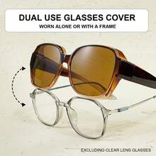 cabecade 时尚男女通用夜视眼镜夹片式，适合日常佩戴和音乐节，是理想的礼物之选。 - 彩色 - 查看 5