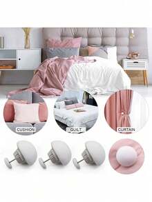 4-Piece Invisible Sheet And Mattress Corner Fasteners, Bed Skirt Fastener Tools With Optional Metal Clips And Adjustable Elastic Bands To Keep Sheets Smooth And Tidy, Easy To Install, Made Of Non-Slip Material, Practical Invisible Non-Slip Straps, Suitable For Mattresses, Sofa Beds, Outdoor Sofa Covers - A - View 9