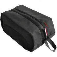 Bolsa de Viaje para Zapatos para Hombres y Mujeres Organizador de Almacenamiento de Zapatos Resistente al Agua con Cierre de Cremallera - Negro - Ver 1