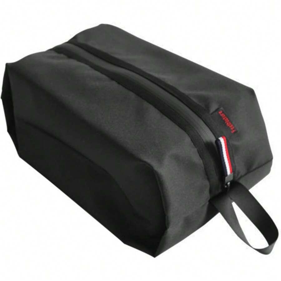 Bolsa de Viaje para Zapatos para Hombres y Mujeres Organizador de Almacenamiento de Zapatos Resistente al Agua con Cierre de Cremallera - Negro - Ver 1