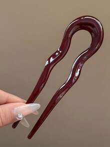 Bộ 6 kẹp tóc hình chữ U kiểu Pháp, kẹp tóc hình chữ U lượn sóng, kẹp tóc hình chữ U lượn sóng kiểu Trung Quốc mới dùng cho búi tóc, phù hợp với búi tóc xoắn ốc, màu vân rùa, phụ kiện tóc nữ thời trang, linh hoạt, kẹp tóc, ghim cài tóc kiểu Pháp, phụ kiện đội đầu, ghim tạo kiểu tóc. - Nhiều màu - Xem 12