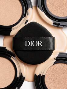 Dior Durable & Smooth Air Cushion Puff. Black, Unique Shaped Air Cushion Puff. Dry & Wet Dual-Use Air Cushion Puff. Air Cushion Puff Refill. - D Black - View 1