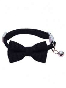 1pc Adjustable Cat Collar With Detachable Bow Tie, Suitable For Medium And Small Cats And Dogs - Multicolor - View 11