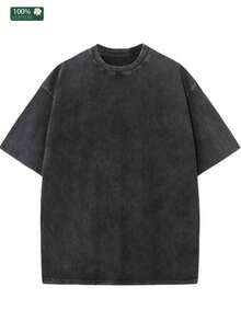 MarlboroRetro Washed T-Shirt, Summer Casual Men's T-Shirt, American Street Style Y2K Retro Bus Cigarette Print, Comfortable And Soft Fabric, Washable, Suitable For Everyday Wear, Outdoor Activities, Sports, Holidays And Parties, Top Choice Gift For Boyfriend. - màu đen - Xem 2