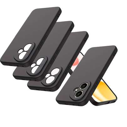 Three Black Sandstone-Style Phone Cases, Suitable For Various Models Of Compatible With Huawei Phones And Honor Phones, Compatible With Such Models As Honor X5b, Honor 9X, Honor 8A, Y8s, Nova 11, And Nova 8.