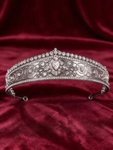 Men's Retro Crystal Crown, Crystal Wedding Crown Headpiece, Suitable For Balls, Birthday Parties, Renaissance Costumes - Multicolor - View 6