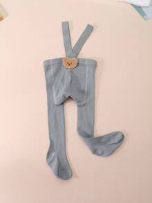 1件婴儿简约可爱卡通纯棉打底裤，适合婴儿日常穿着 - 彩色 - 查看 7