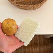 1个蔬菜刷，土豆刷，厨房蔬果刷，胡萝卜刷，番茄刷，苹果刷，厨房滤网，污垢清洁刷，必备厨房工具，适用于厨房，厨房配件，厨房小工具，硅胶硬面和软面水果清洁工具 - 彩色 - 查看 9