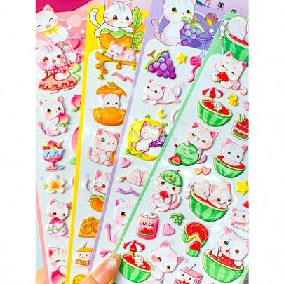 3D Stereoscopic Water-Filled Decorative Notebook, Suitable For Children And Kindergarten. Interactive Shaking DIY Cartoon Stickers Can Be Used As Rewards. Decorative Stickers, Decorative Sticker Gifts. Home Room Decor, Party Decor, Birthday Gifts, Various Holiday Gifts, Fashionable. Fashionable Item. DIY.