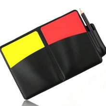 Red & Yellow Cards, Referee Football Match Equipment, Red & Yellow Card Record Book, Referee Whistle - Multicolor - View 2