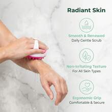 Full Body Massage Brush, Slimming Gua Sha Board, Body Leg Abdomen Meridian Scraping Massage Tool - Pink - View 2