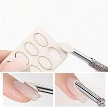 2pcs/Set Russian Style Stainless Steel Double-Headed Cuticle Pusher, Large Oblique Nail Clipper, Front Nail Care Tool, Suitable For Women Manicure, Professional Nail Care Tool - Silver - View 4