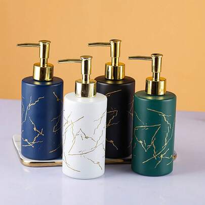 Dispensadores de jabón líquido recargables, adecuados para lavado de manos, gel de baño, loción, baño, cocina, viaje, hotel, restaurante, cafetería, decorativos, crema hidratante, fáciles de limpiar y mantener, accesorios de baño, regalos para fiestas