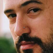 2 piezas de 14G Anillos de nariz, cartílago y ombligo de cristal Pyrex curvo, retentores de perforación de bioflex, joyas corporales hipoalergénicas - 2178 Varilla de arco - Ver 7