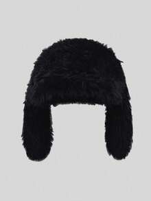 1pc Women's Cute Rabbit Ear Plush Warm Hat, Thick Fleece Ear Protector Winter Cap, Suitable For Outdoor Walking, Shopping, Daily Wear, Adorable Cartoon Rabbit Ear Decor Soft Fleece Warm Hat, Funny Design, Suitable For Daily Use, Also Can Be Used As Autumn/Winter Gift - Multicolor - View 7