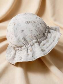 1顶6-12个月婴儿遮阳帽，柔软透气，适合春夏沙滩及日常佩戴 - 彩色 - 查看 6