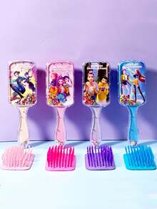 1 Set K-POP Girl Group Square Comb, Cartoon Air Cushion Comb, High Cost-Effective Long Handle Sofa Comb, Universal Hair Brush - Multicolor - View 1