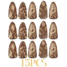 Rocket Head Makeup Sponge Set (8/10/15/20pcs Optional) - White & Coffee Makeup Sponge, Water-Activated Latex Sponges For Foundation, BB Cream, Loose Powder, Concealer & Blush, Flawless Base Makeup - Multicolor - View 12