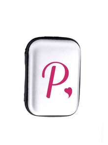 玫瑰红心形字母 A-Z 便携迷你收纳袋，CCD 收纳袋，相机保护套，防水防震数码收纳袋，电子产品收纳袋，个性化姓名 Logo 手机充电器线缆整理器，充电器收纳包，男女通用旅行必备，邮轮必备，度假必备，假日必备，旅行用品 - 彩色 - 查看 25