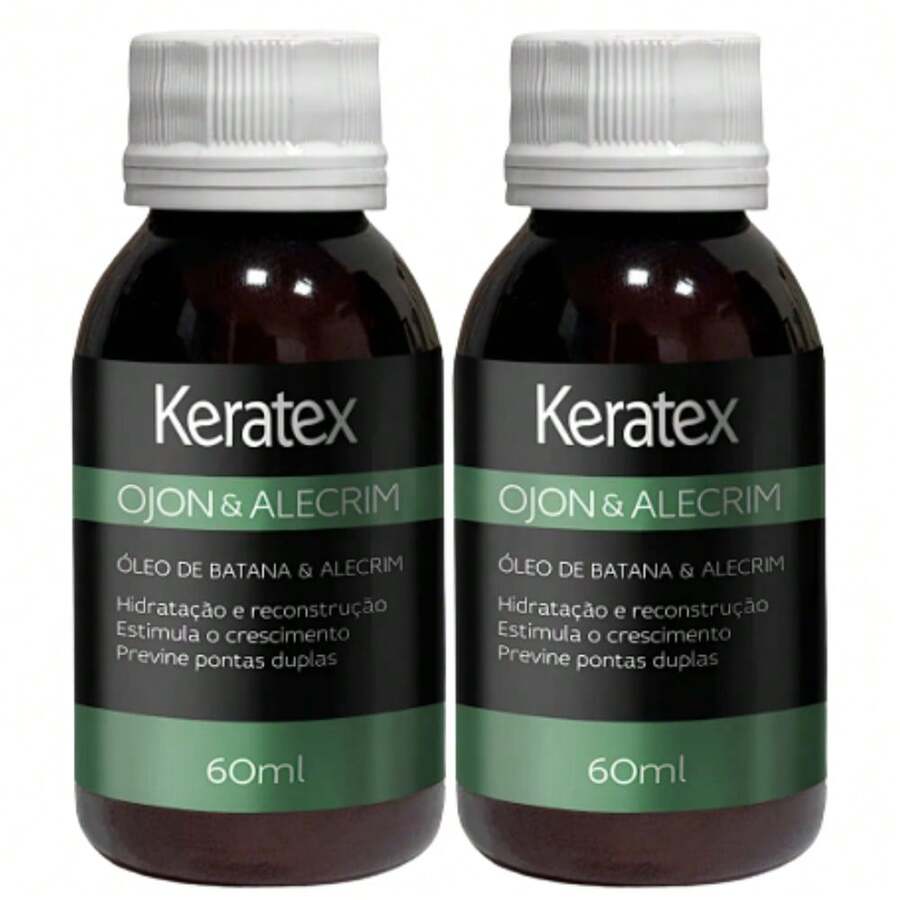 Kit Of 2 Keratex Ojon And Rosemary Hair Growth Oils - 60ml - Travel Size - View 1