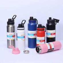 Stainless Steel Thermal Bottle 800ML Keeps Drinks Hot Or Cold - trắng - Xem 7