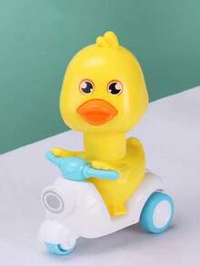 超可愛的迷你黃色小鴨造型擠壓式玩具車,適用於兒童,男孩,女孩,幼兒。適用於聖誕節,新年,假期,生日等送禮佳品 - 藍色 - 查看 6