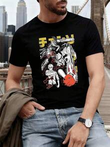 Men Outdoor Tees & Tanks - Black - View 1