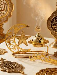 1个阿拉伯风格檀香炉，家居装饰檀香炉，礼品级香薰檀香除臭香炉，星形灯笼设计，适用于瑜伽室、按摩室、冥想室、头发和衣物香氛、办公室和卧室，四季皆宜，可作为斋月礼物、节日礼物、生日礼物、毕业礼物、结婚礼物、闺蜜礼物、女士礼物、冬季礼物。 - 彩色 - 查看 2