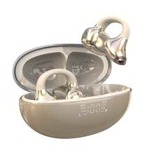 第三代开放式耳塞，开放式无线蓝牙6.0耳机，带麦克风，适合小耳朵和戴眼镜人士，50小时超长续航，主动降噪 - 彩色 - 查看 15