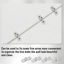 50pcs M5 Double Hole Pipe Clamp U-Shaped Bracket, 304 Stainless Steel Rigid Pipe Clamp, Heavy Duty Pipe Tension Clamp Suitable For 13/64" Diameter Pipes, Hoses, Wires And Cables - Silver - View 7