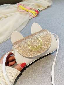 1pc Fashionable Glitter Sequin Shoulder Bag, Lightweight Crossbody Bag With Magnetic Closure, Stylish Shoulder Bag For Festive Occasions And Daily Use, All Seasons - A - View 2