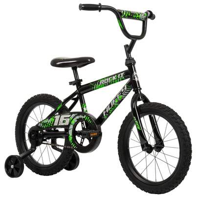 16-Inch Boys' Bike With Training Wheels – Coaster Brake, Durable Steel Frame, Black Design, Ideal For Ages 4-6, First Bike For Beginners & Neighborhood Adventures