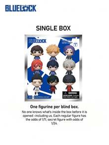 Crunchyroll Official "BLUE LOCK" Authorized Blind Box 3D Character Pendant Hanging Ornament, Anime Peripheral Character Keychain Collection Gift Set (One Set Includes Yoichi, Isagi, Meguru, Bachira, Hyoma, Chigiri, Rensuke, Kunigami And Other Characters) - Multicolor - View 5